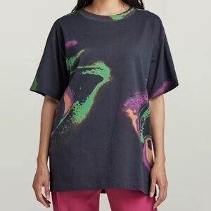 G star printed boxy u tee